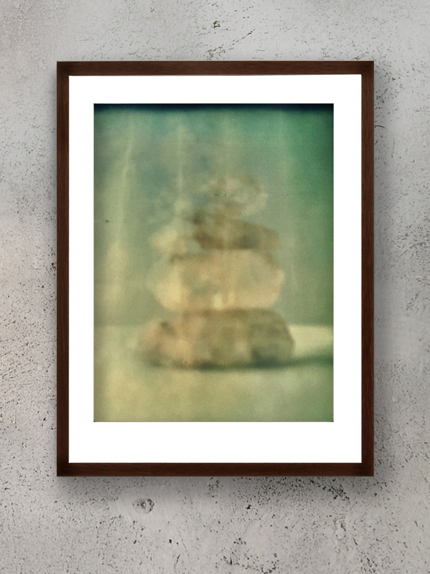 Ascension Stacked Himalayan Quartz Polaroid Photographic Print Framed