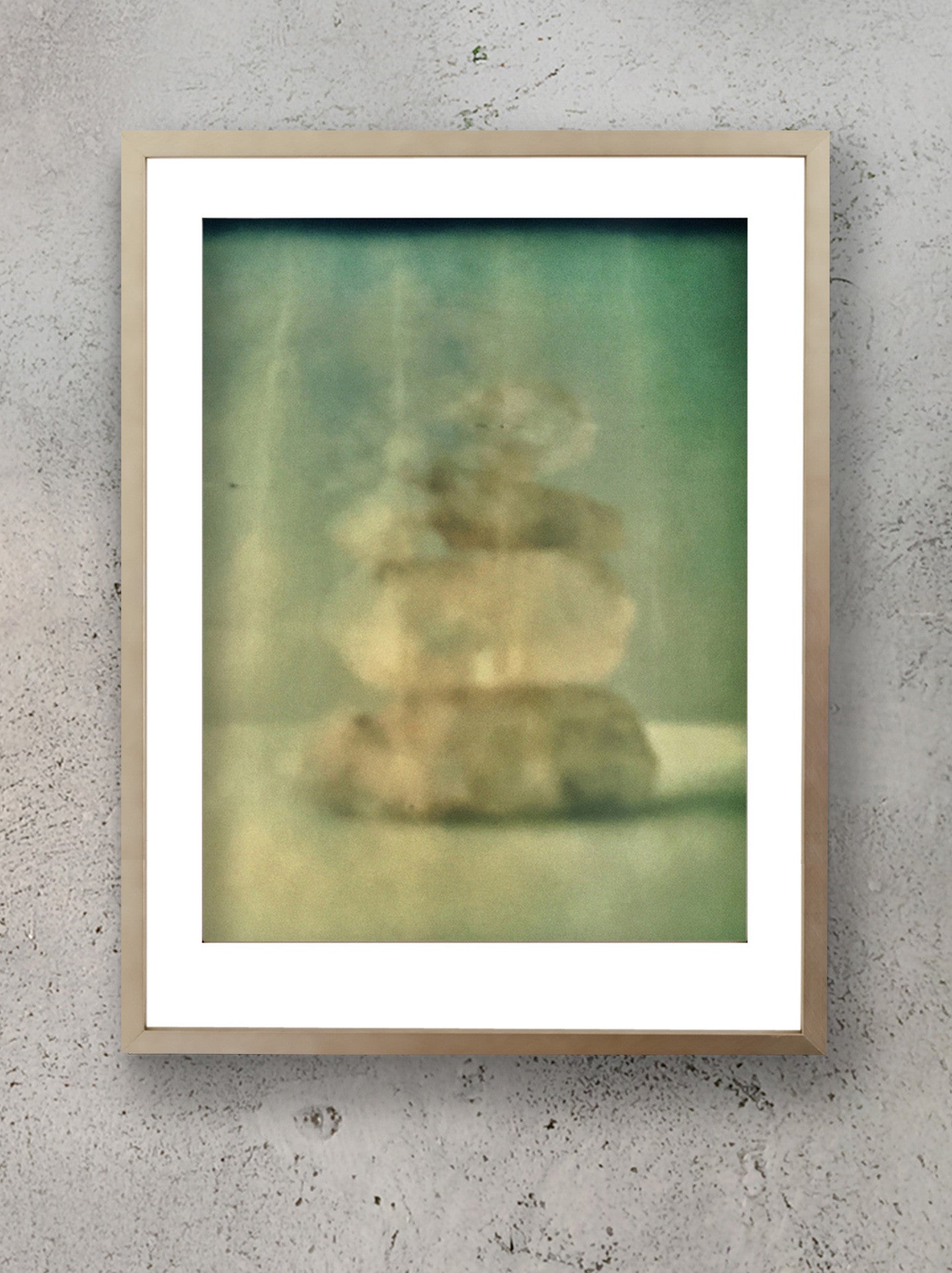 Ascension Stacked Himalayan Quartz Polaroid Photographic Print Framed