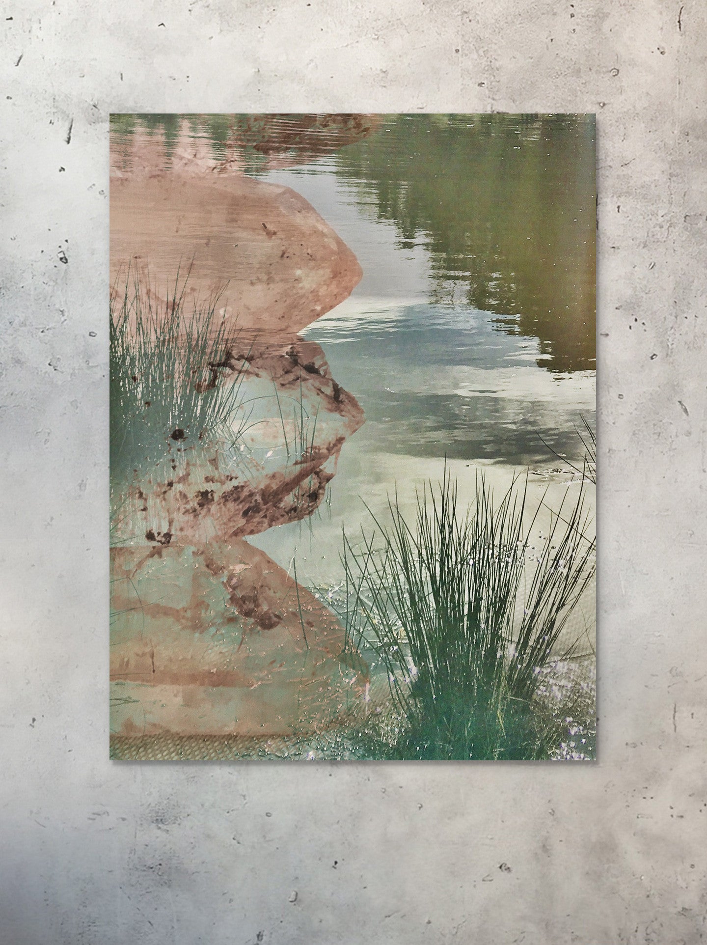 Ripple Effect Stacked Himalayan Quartz Totem Photographic Print Unframed