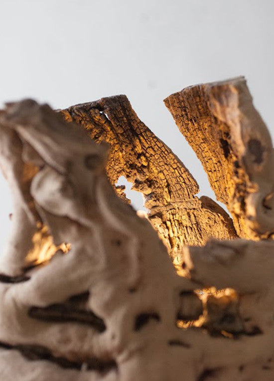 Stalagmite Small Table Lamp Selenite Grapewood 