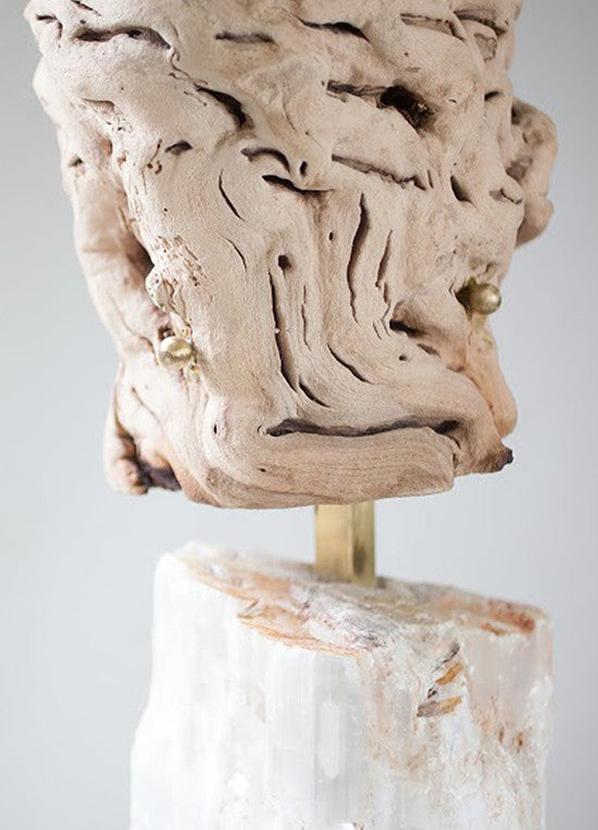 Stalagmite Large Table Floor Lamp Selenite Grapewood 